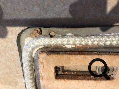 Ceramic fibre seal 5 on Potterton Netaheat