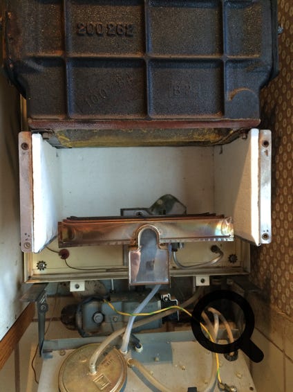 New insulation panels in place in the Netaheat combustion chamber.