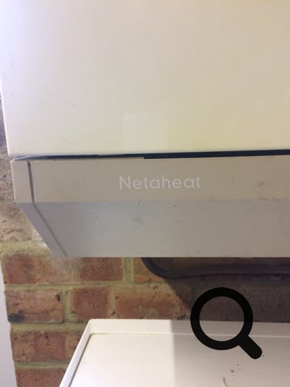 Potterton Netaheat Profile name label "Netaheat"
